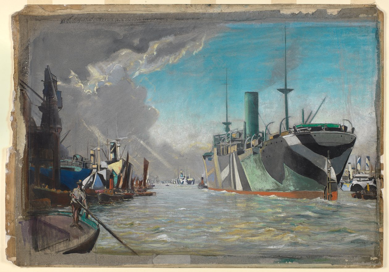 Am Londoner Fluss von John Everett