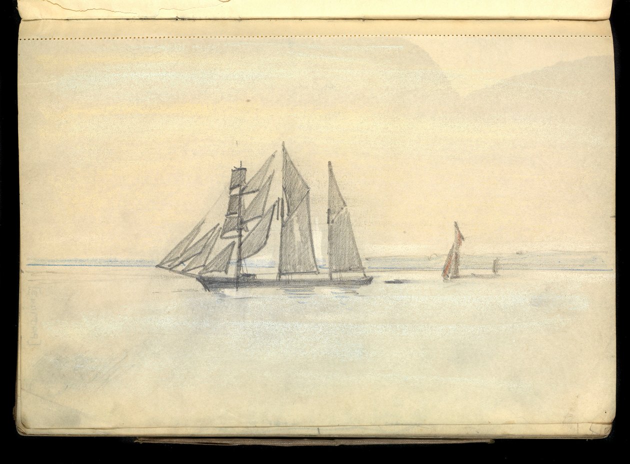 Meereslandschaft, Skizzenbuch von John Everett