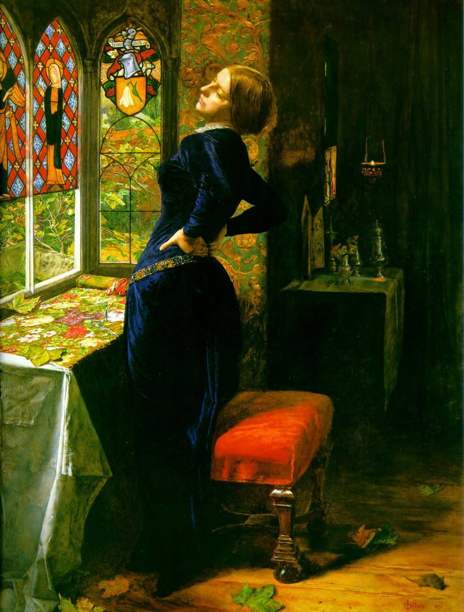 Mariana im Grabenhof von John Everett Millais