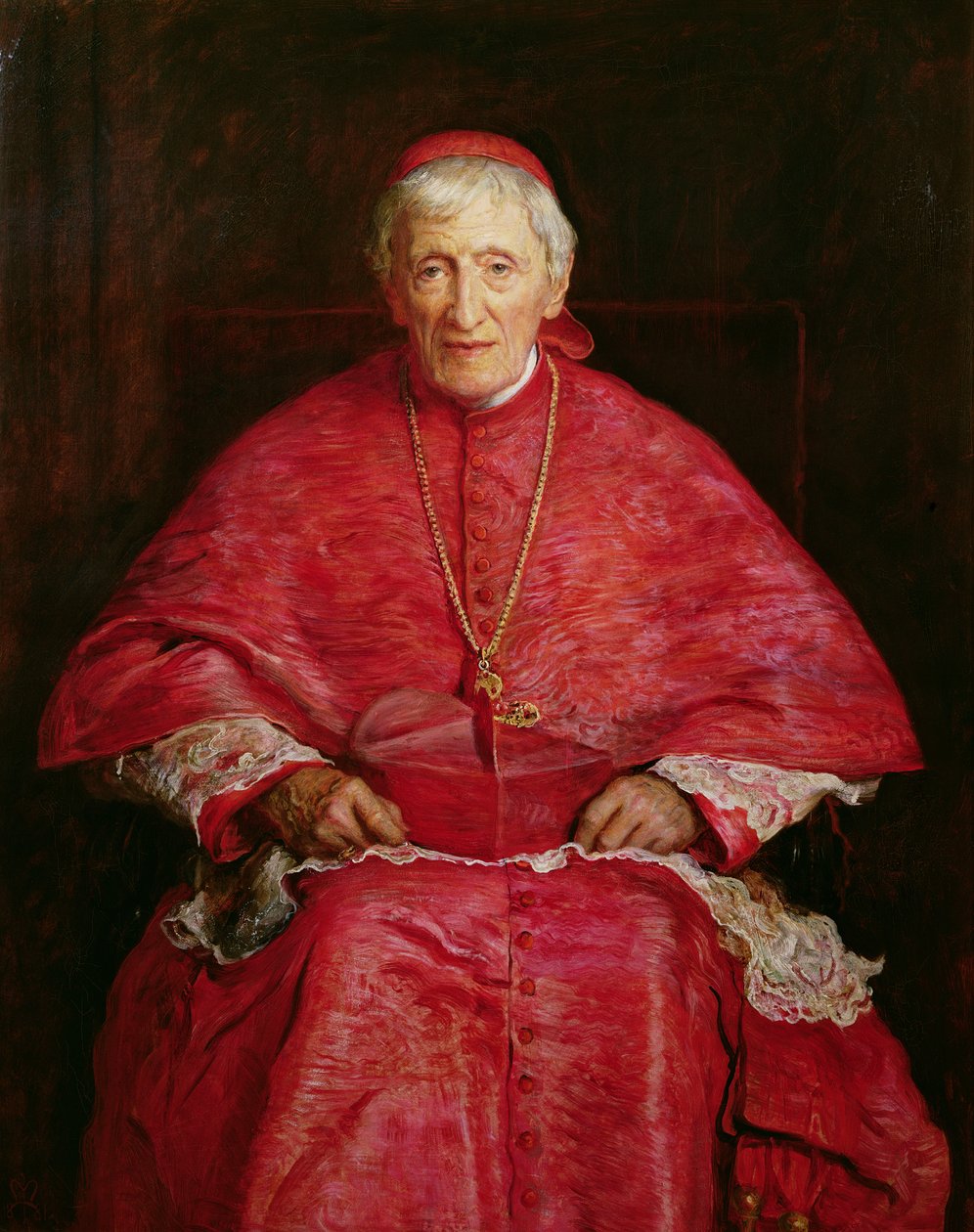 Porträt von Kardinal Newman (1801-90) von John Everett Millais