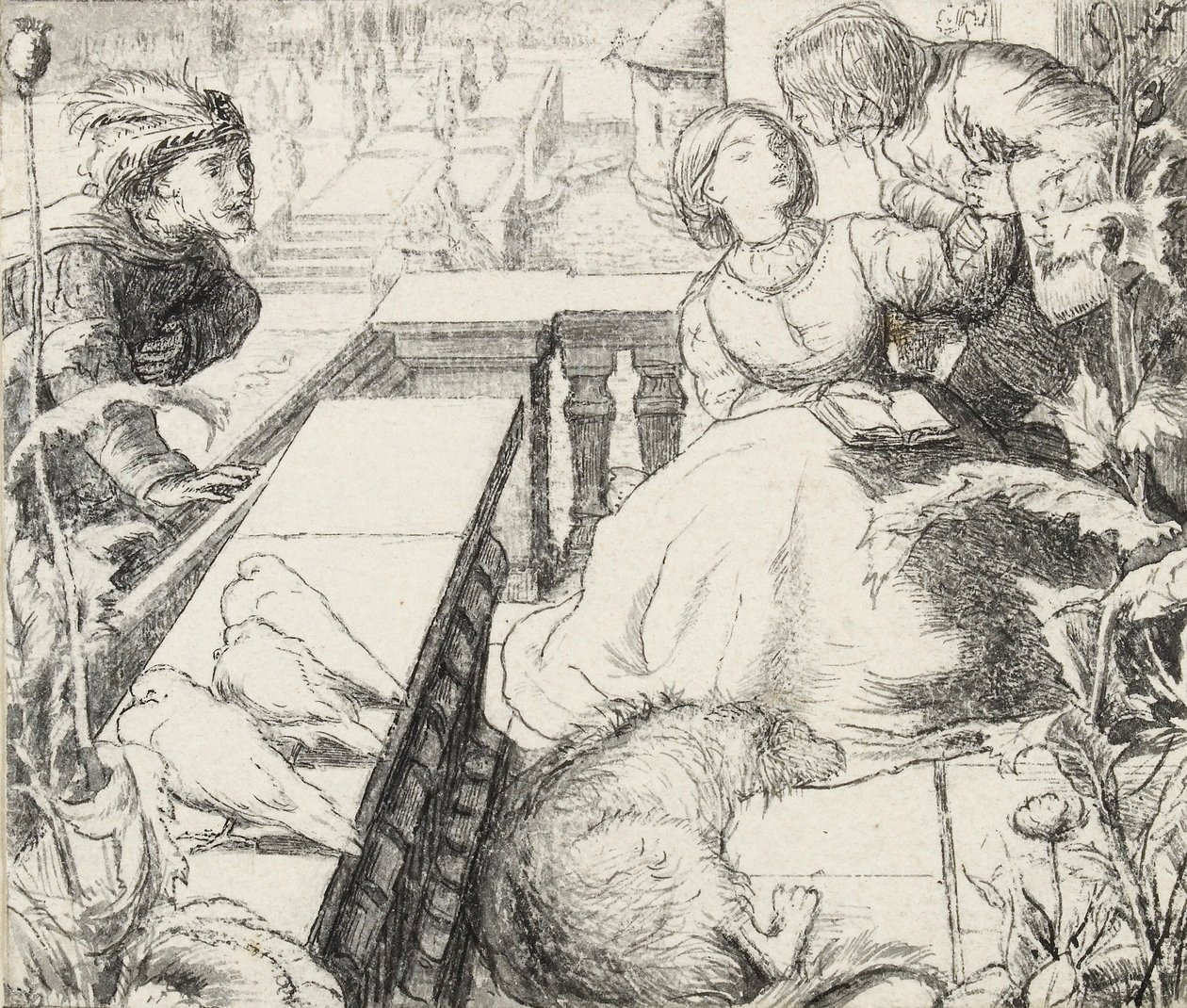 Der schlafende Palast von John Everett Millais