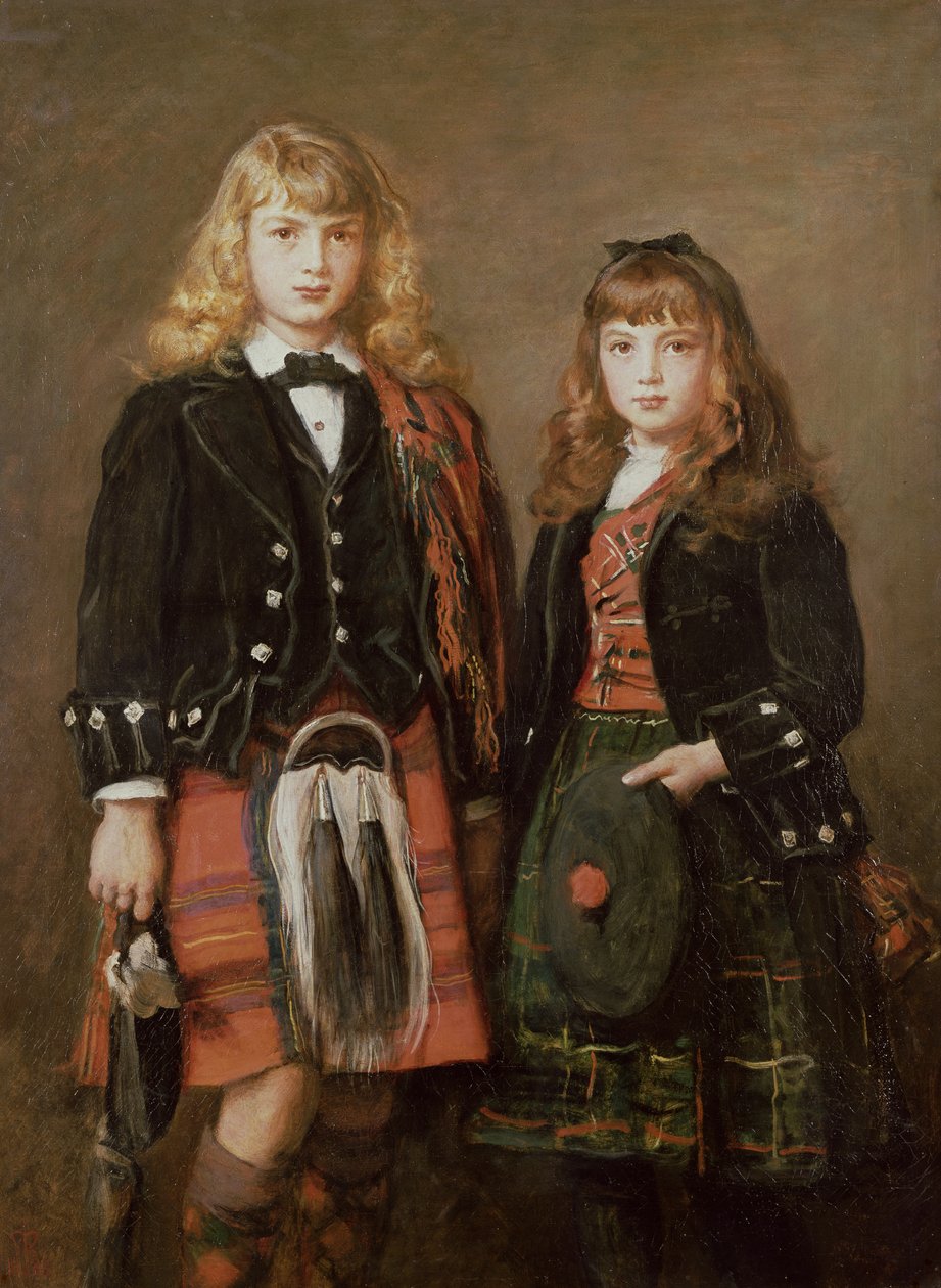 Zwei Kinder von John Everett Millais