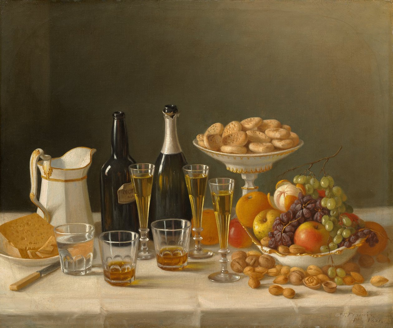 Wein, Käse und Obst von John F. Francis