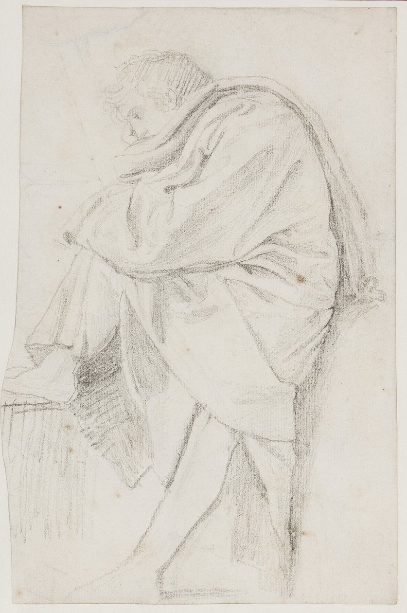 In Gedanken versunkener Mann, ca. 1790 von John Flaxman