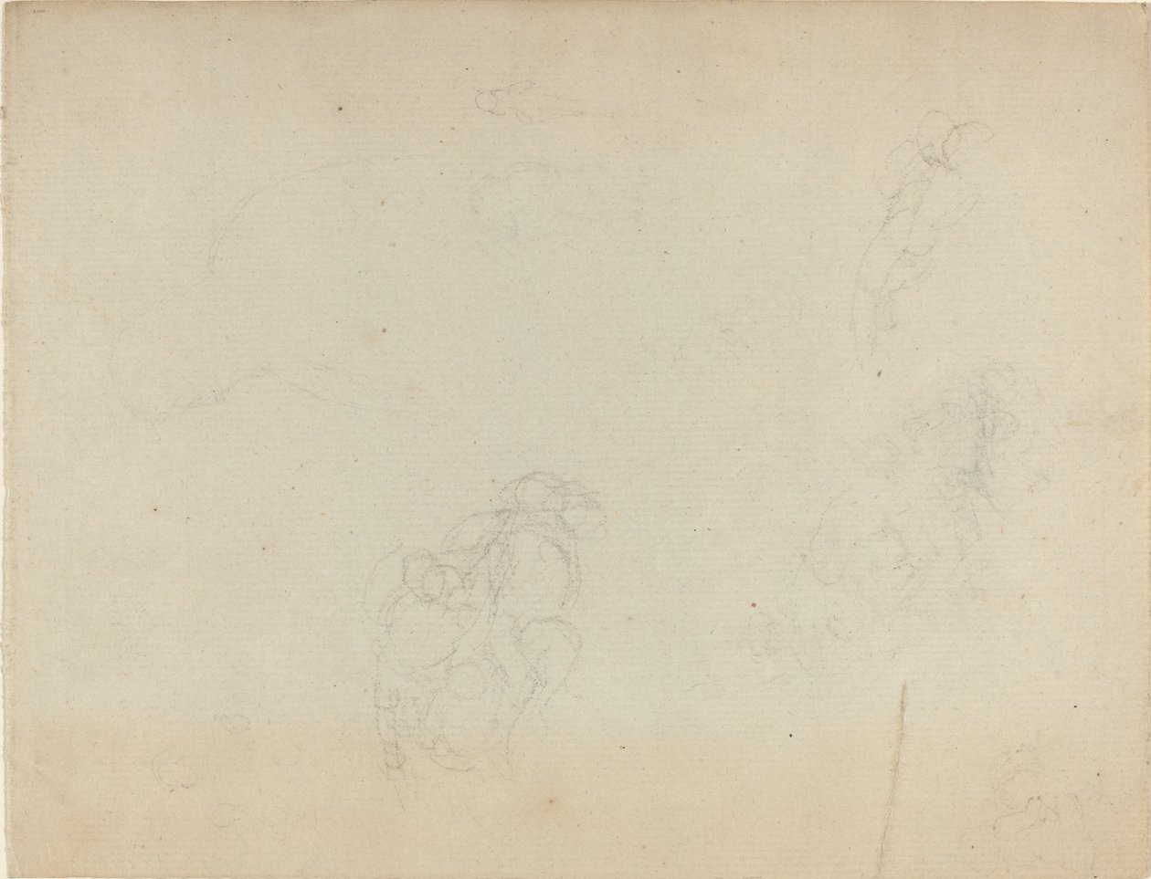 Blatt mit Studien (recto und verso) von John Flaxman
