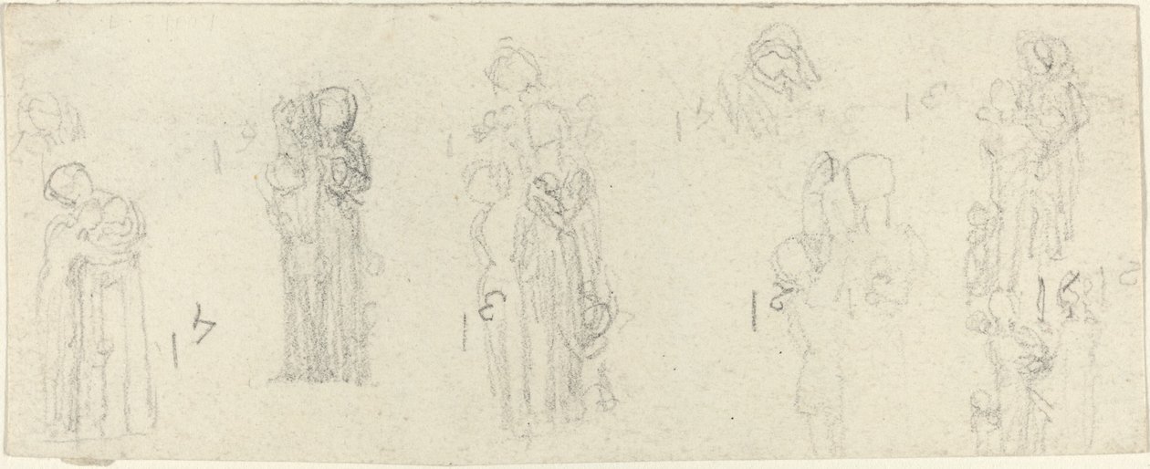 Blatt mit Studien [recto und verso] von John Flaxman