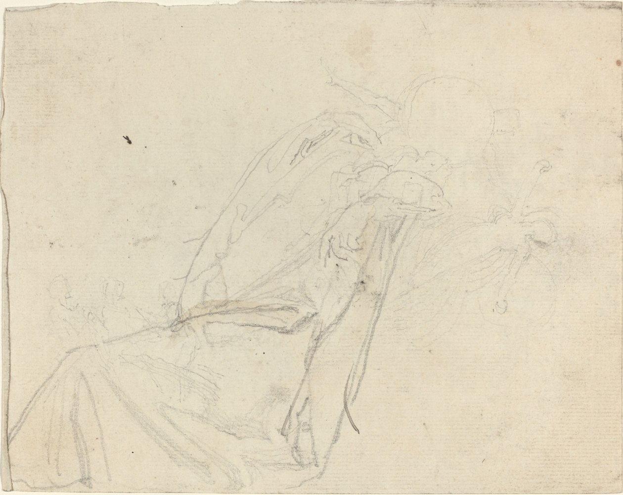 Blatt mit Studien (recto und verso) von John Flaxman