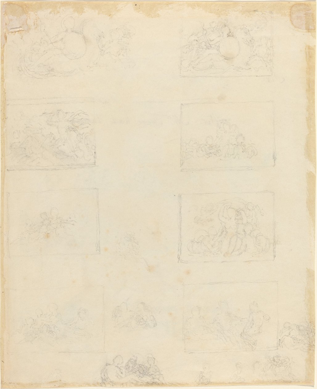 Blatt mit Studien [recto und verso] von John Flaxman