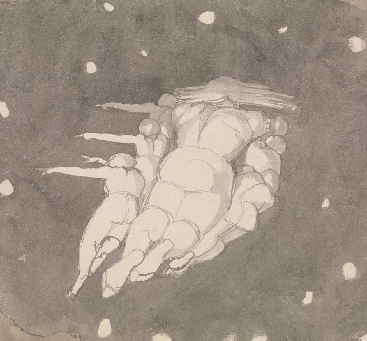 Die Erschaffung des Himmels von John Flaxman