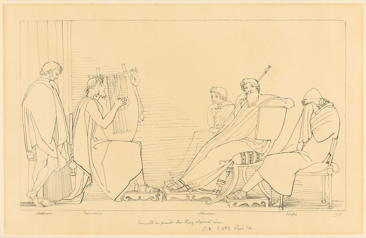 Das Lied des Demodokos von John Flaxman