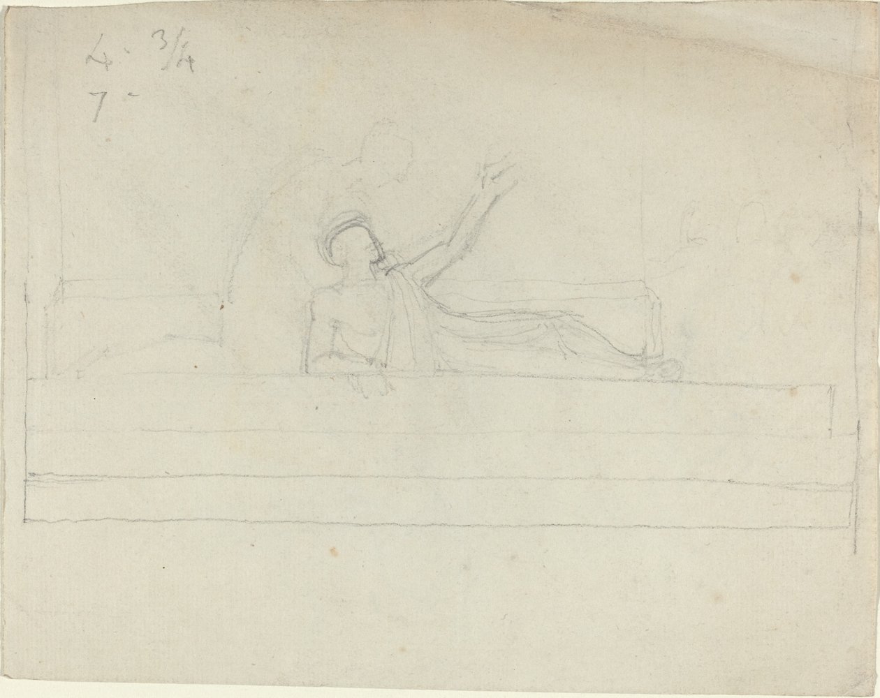 Zwei griechische klassische Figuren von John Flaxman
