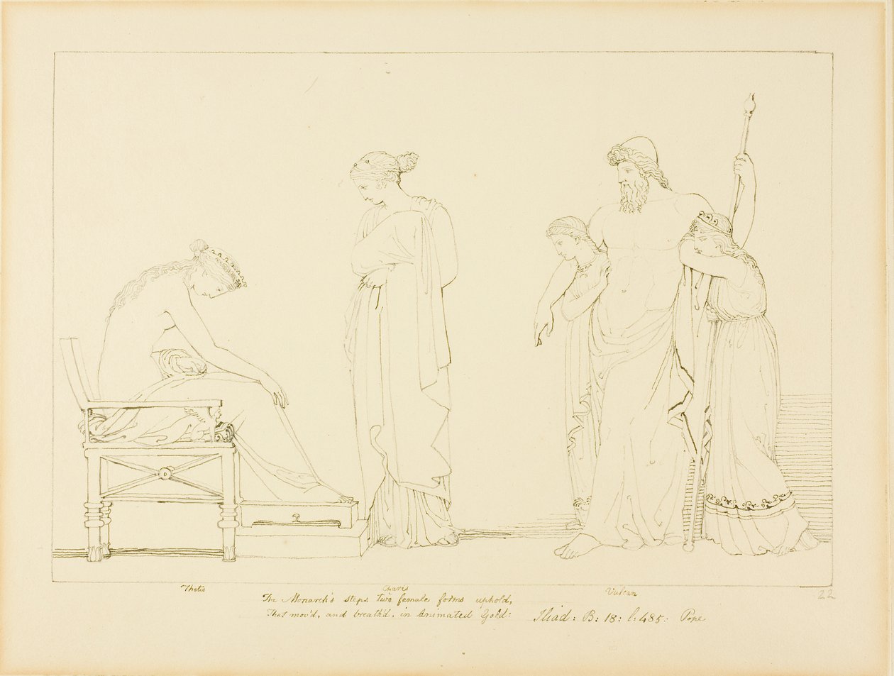 Vulkan und Thetis von John Flaxman