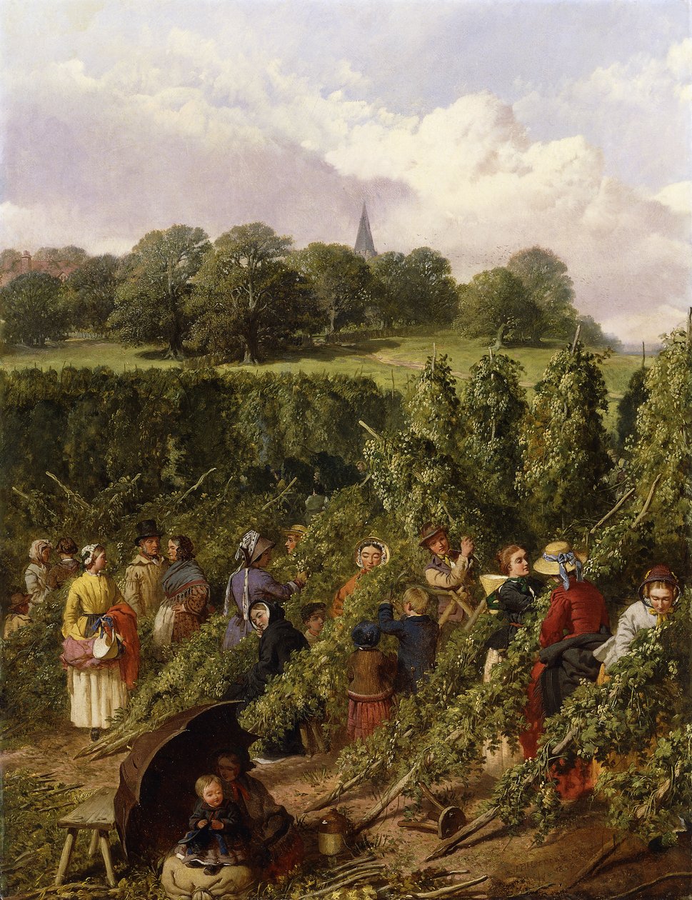 Die Hopfenpflücker, 1855 von John Frederick Herring Senior