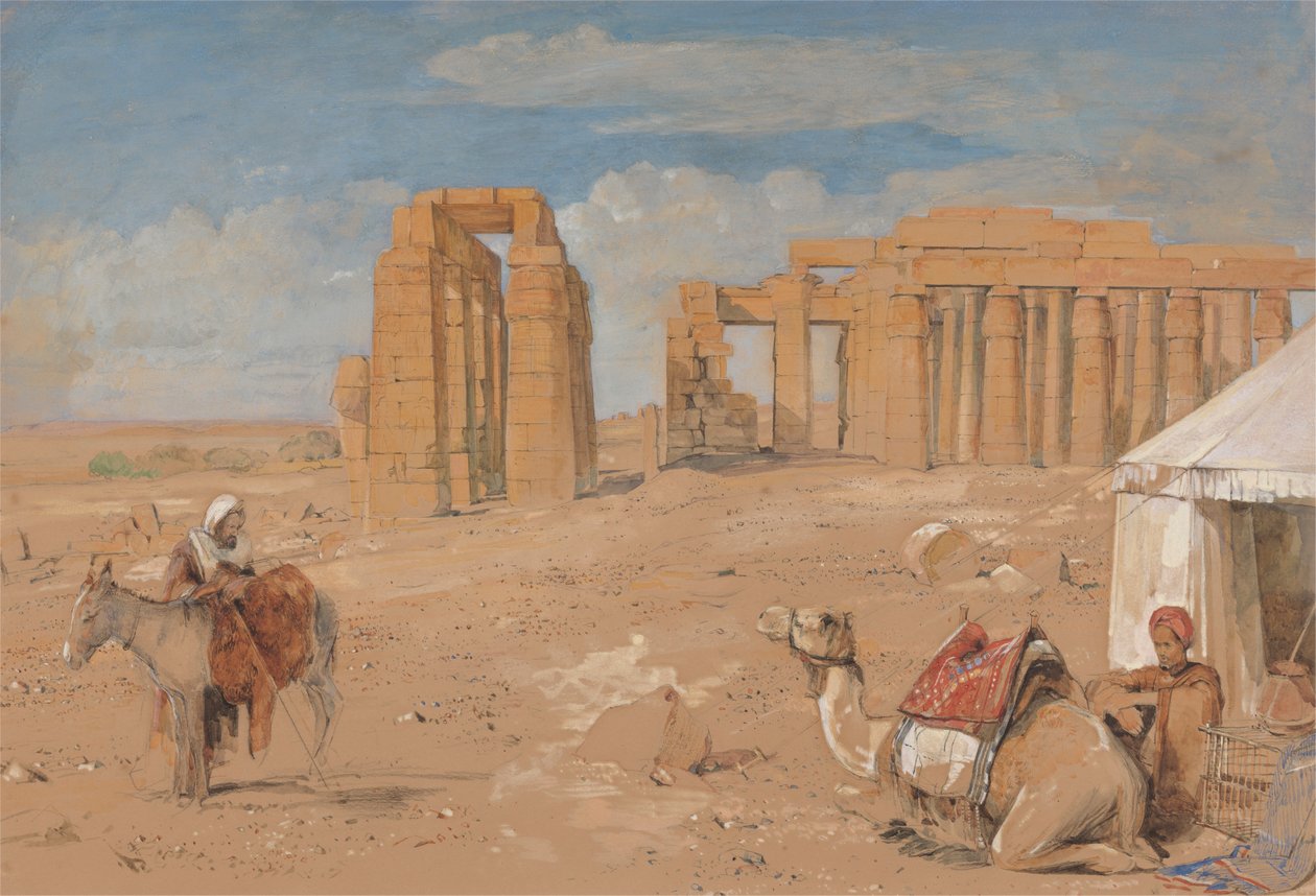 Das Ramesseum in Theben von John Frederick Lewis