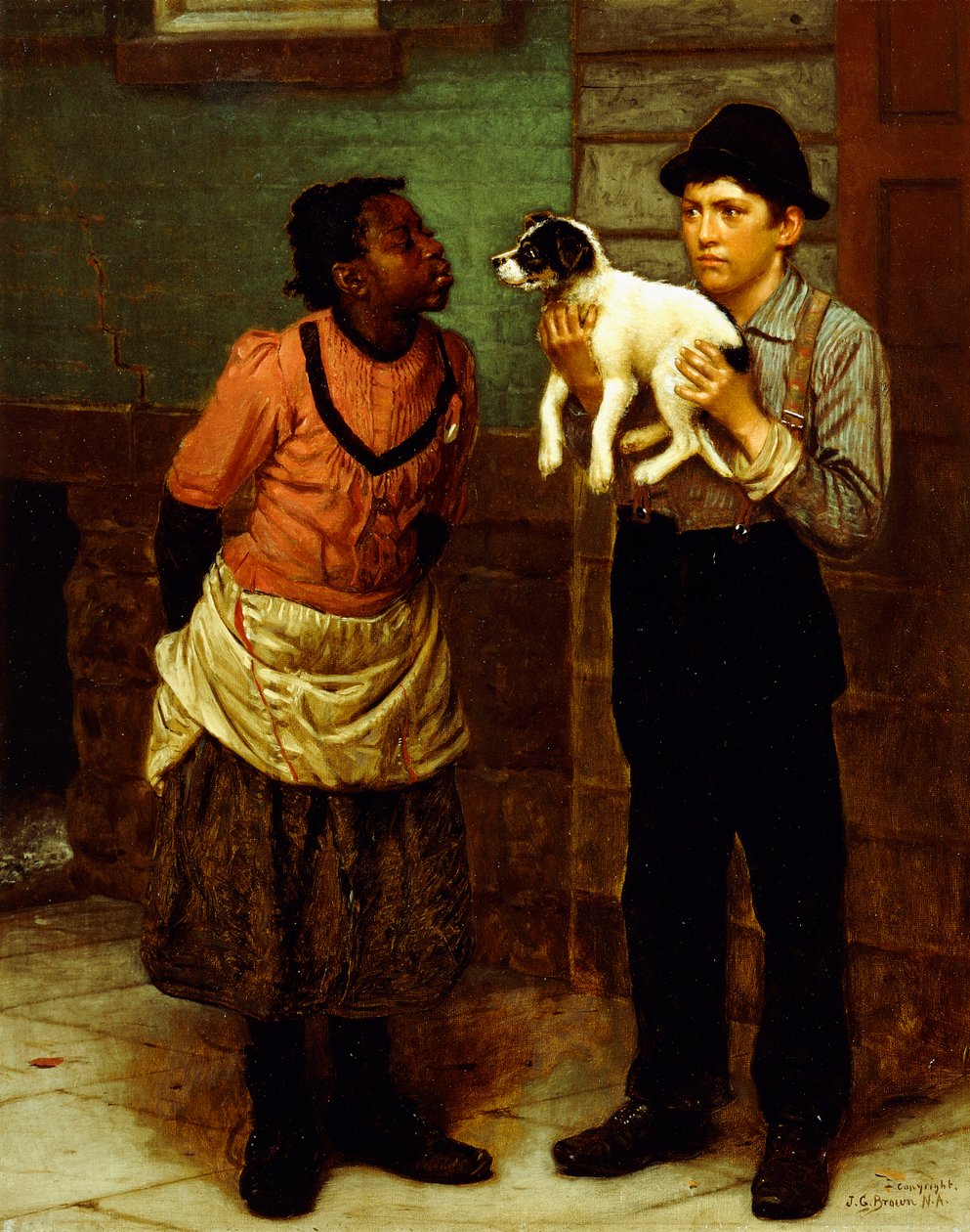 Der neue Welpe von John George Brown