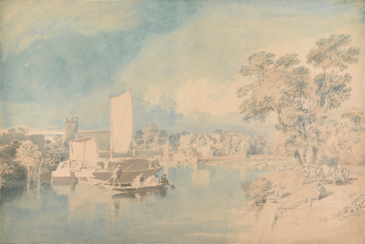 Die Themse bei Isleworth von John Glover