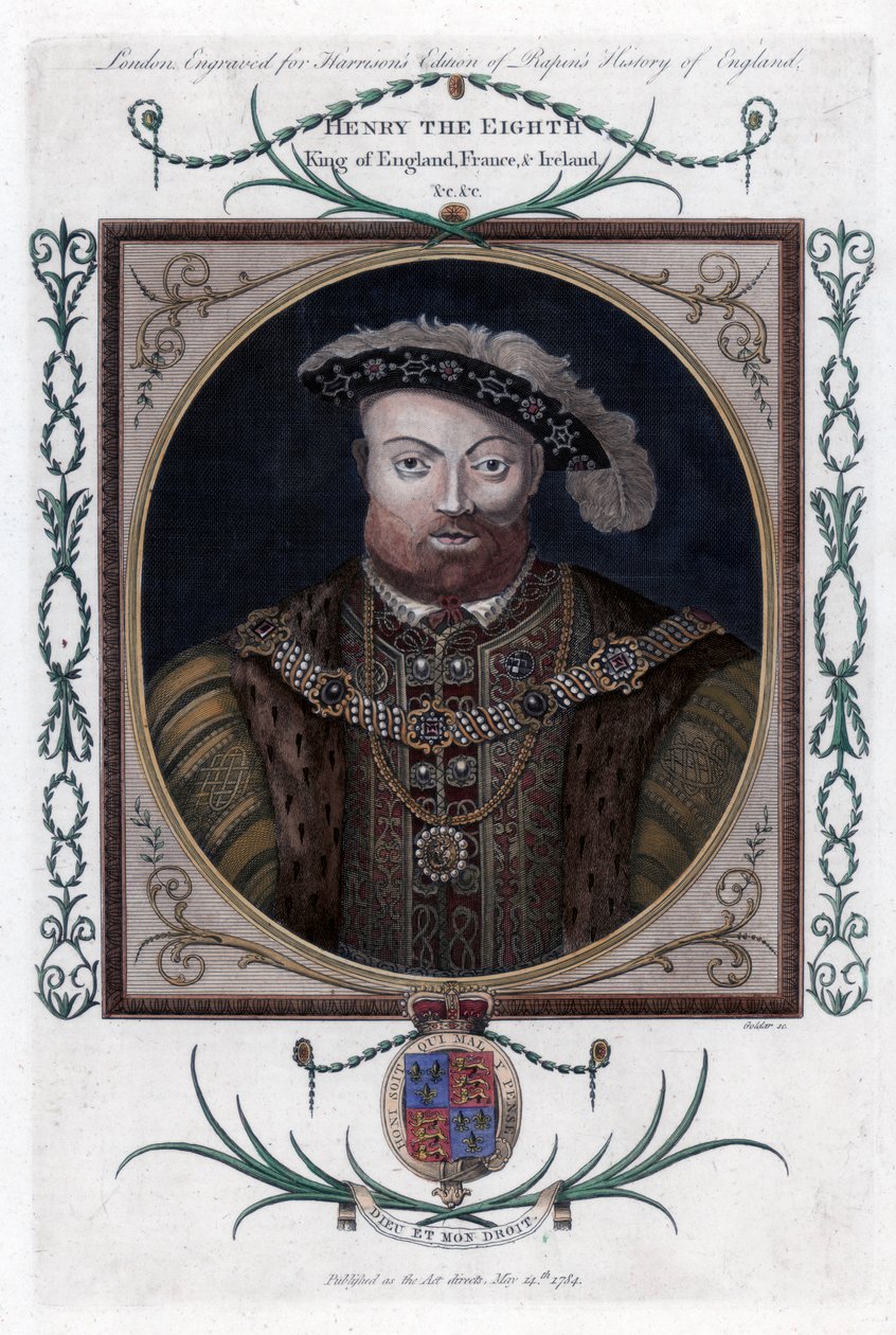 Heinrich VIII. von England, 1784 von John Goldar