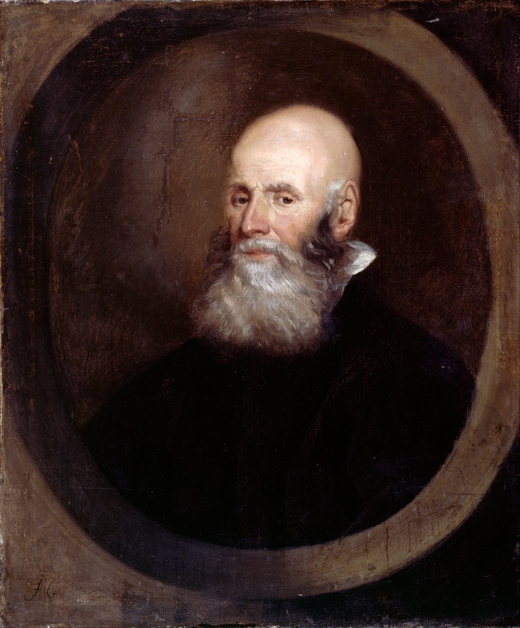 Kopf eines bärtigen Mannes von John Greenhill