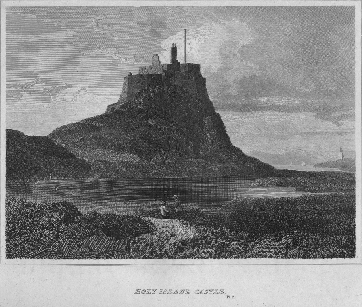 Holy Island Castle, 1814 von John Greig