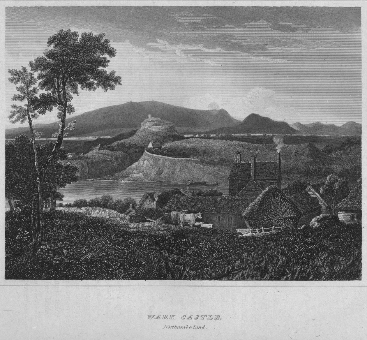 Wark Castle, Northumberland, 1814 von John Greig