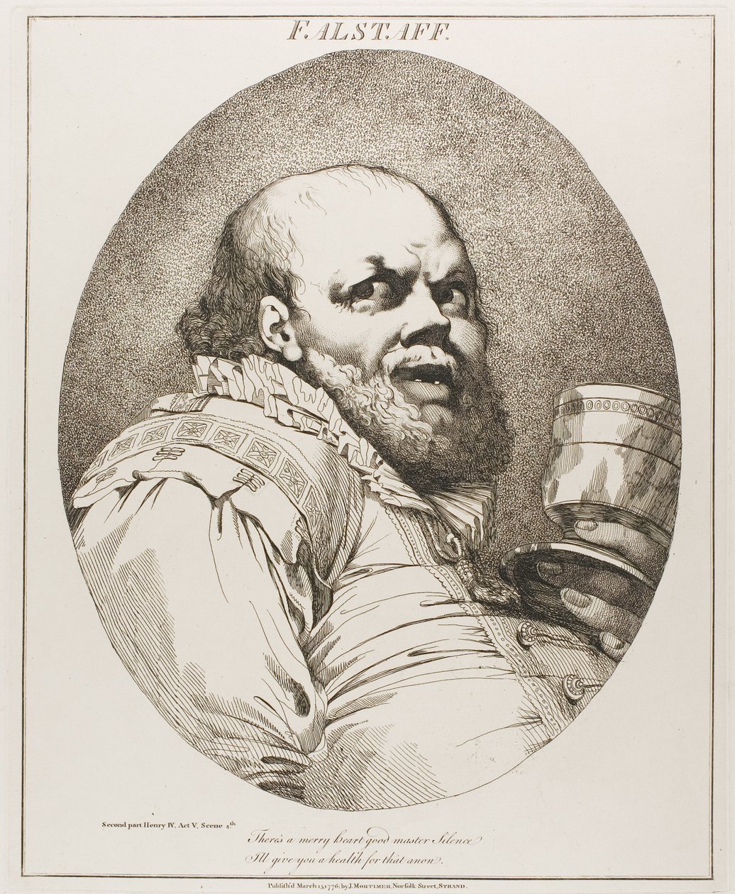 Falstaff von John Hamilton Mortimer