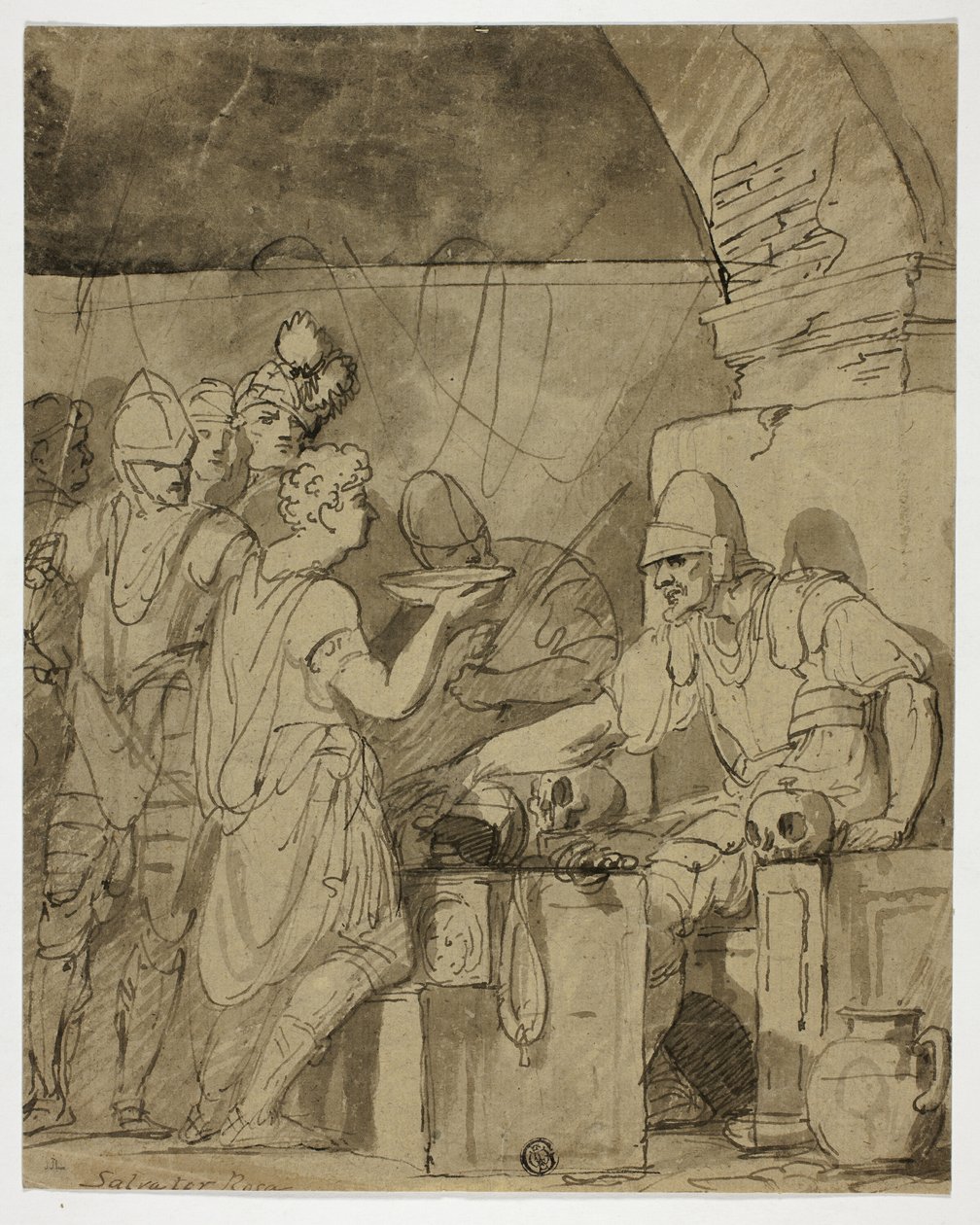 Soldaten erfrischen sich von John Hamilton Mortimer