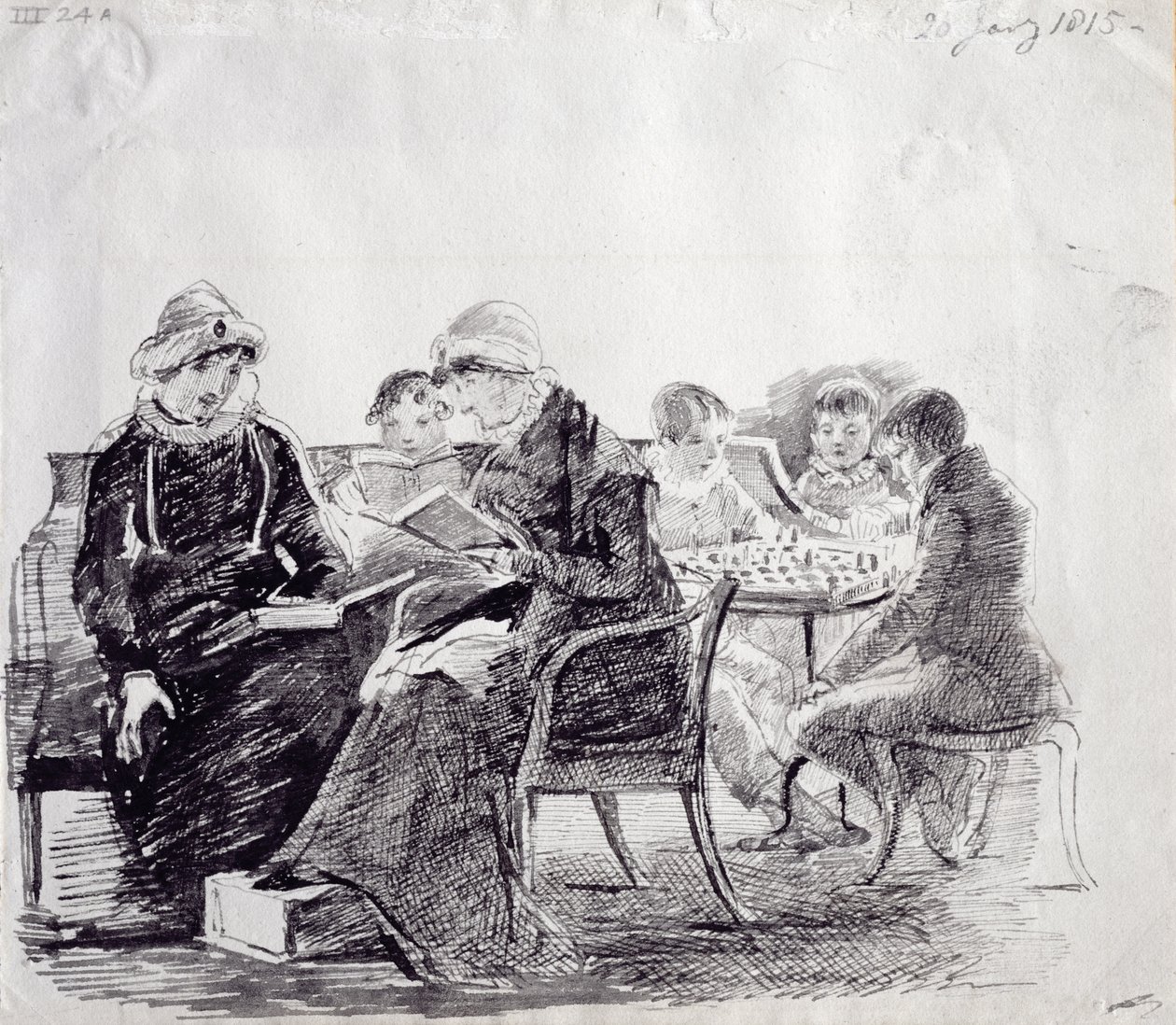 Konzentration, 1815 von John Harden