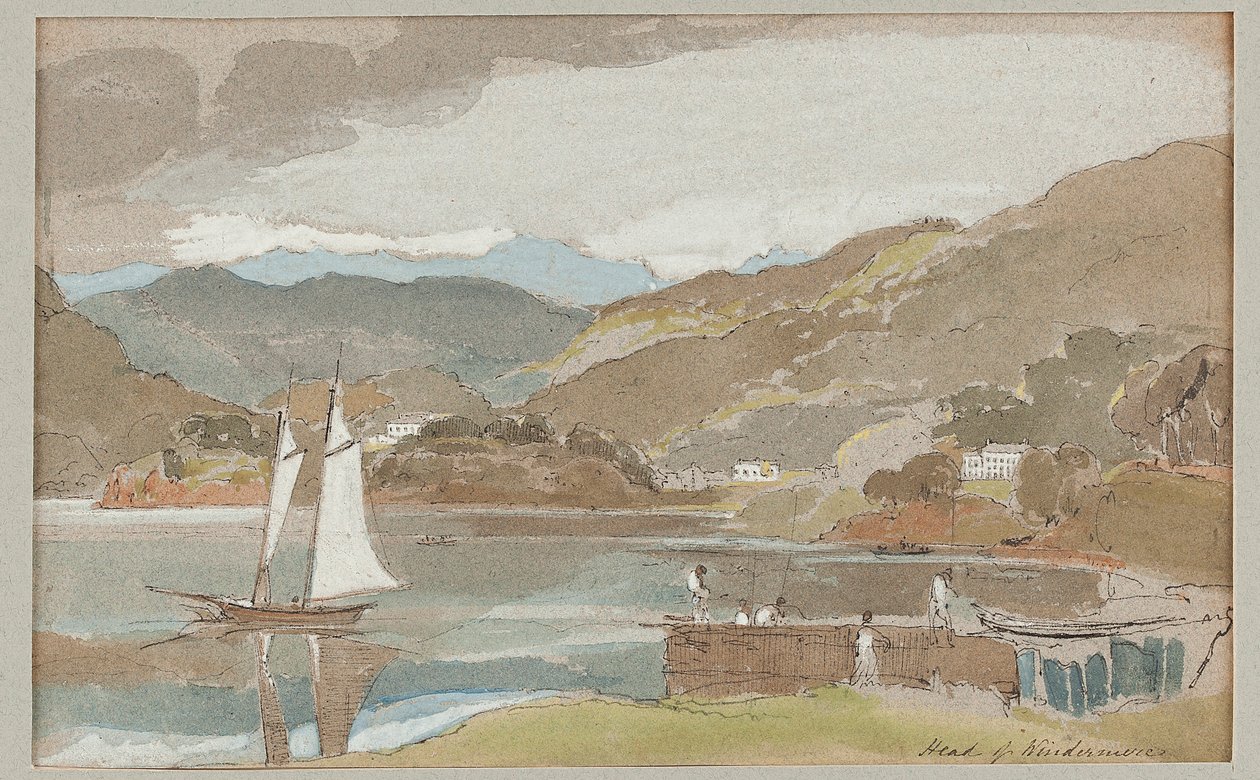 Segeln auf Windermere, 1810 von John Harden