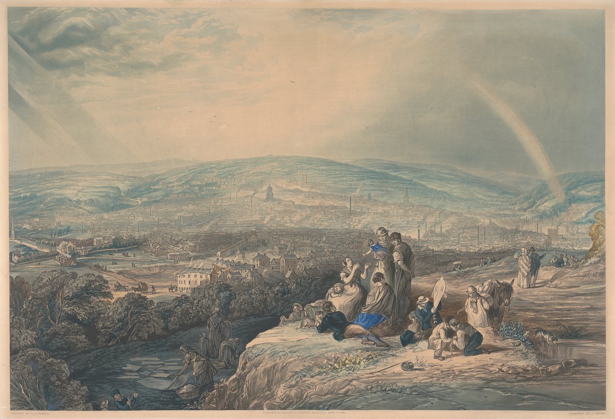 Panoramablick auf Sheffield von John Harris