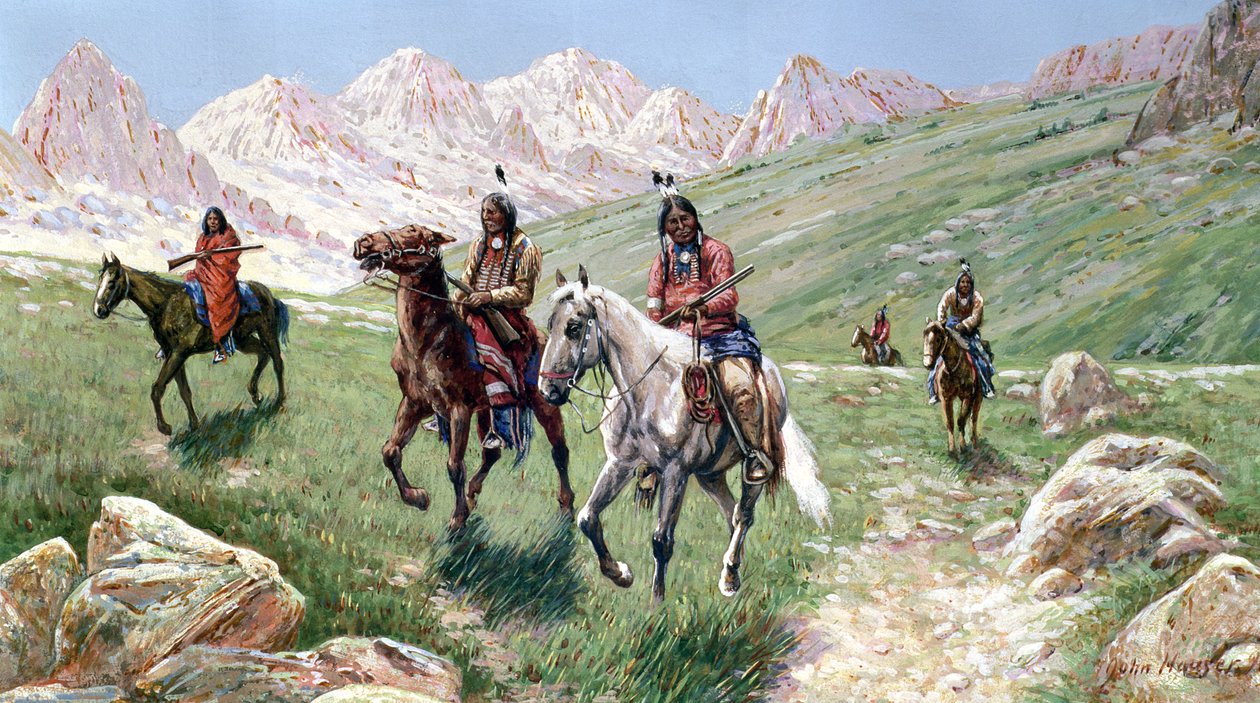 Im Cheyenne-Land, 1896 von John Hauser