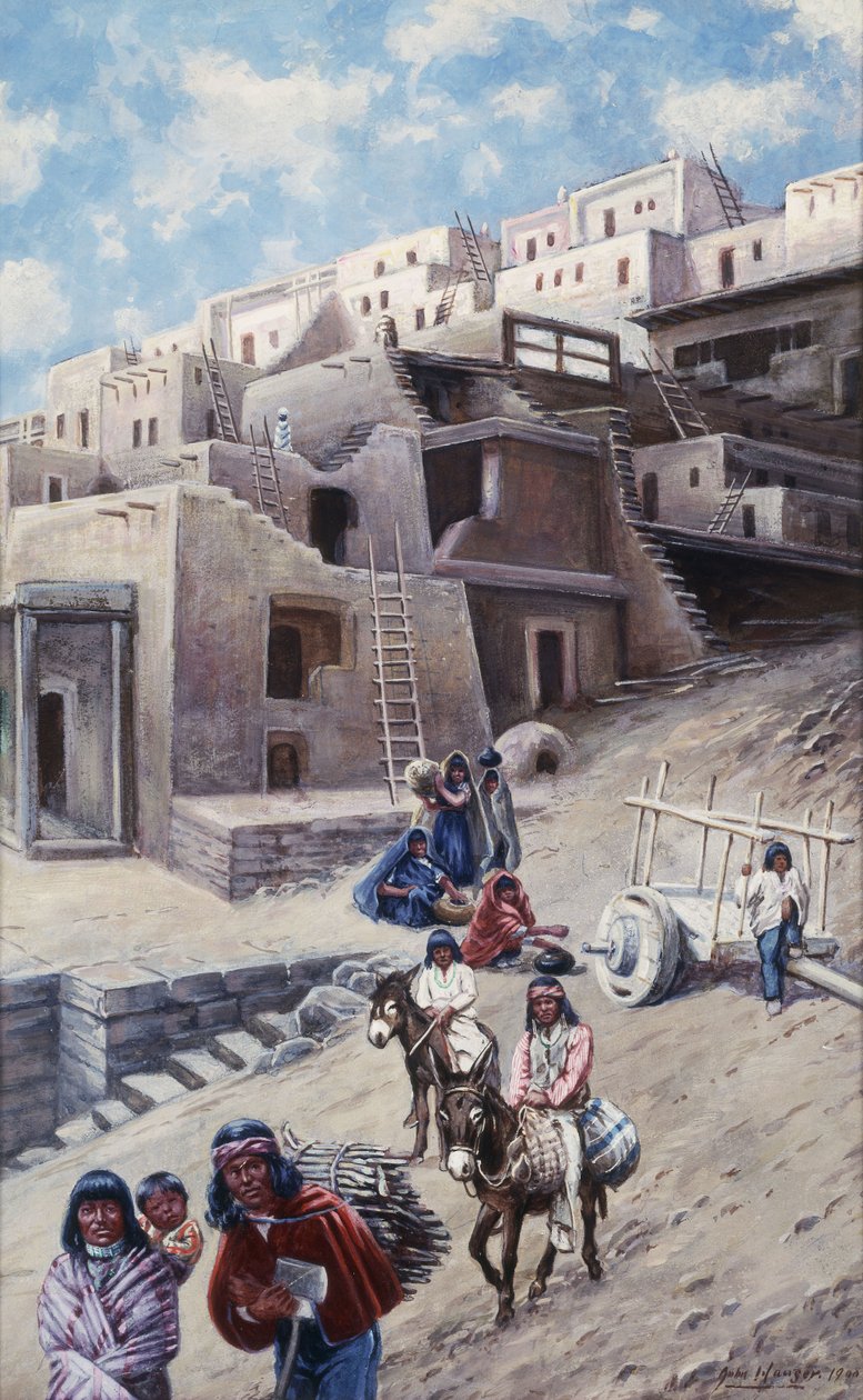 Pueblo-Dorf, 1900 von John Hauser