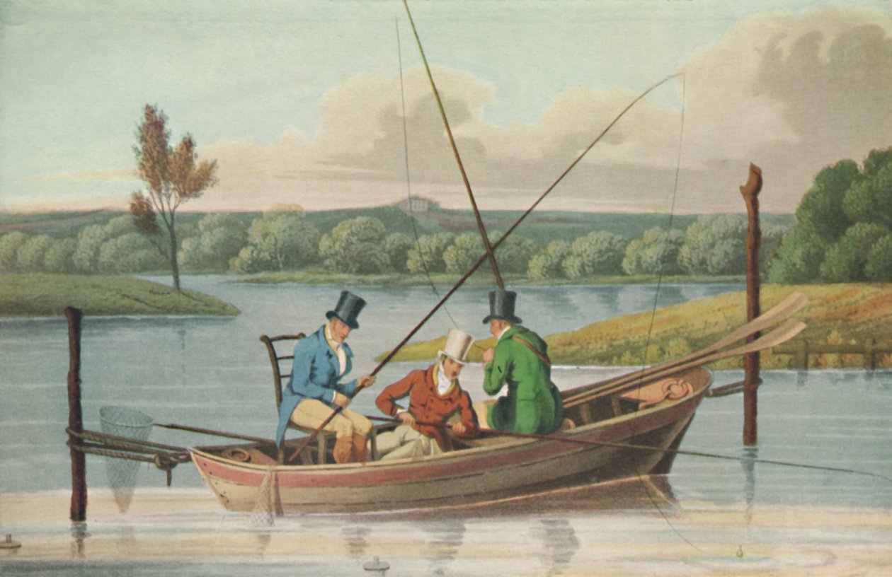 Angeln in einem Punt, 1820, 1929 von John Heaviside Clark