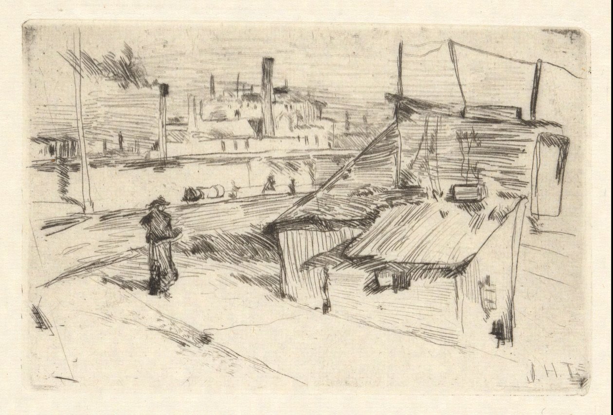 Bridgeport Shanties von John Henry Twachtman