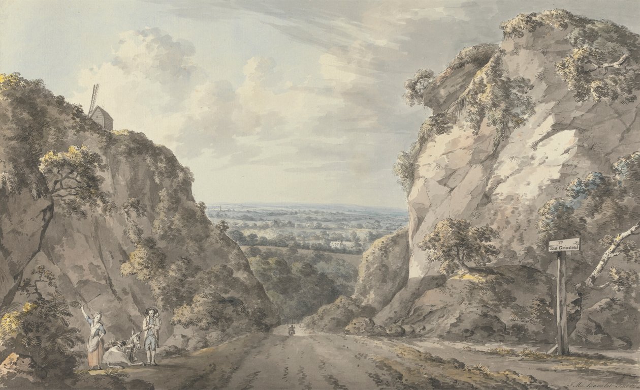 Die Straße nach East Grinstead von John James Barralet