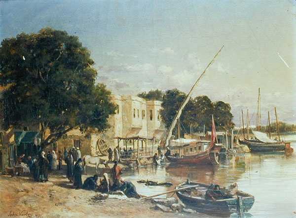 Am Mahmoudieh-Kanal, Alexandria von John Jnr. Varley
