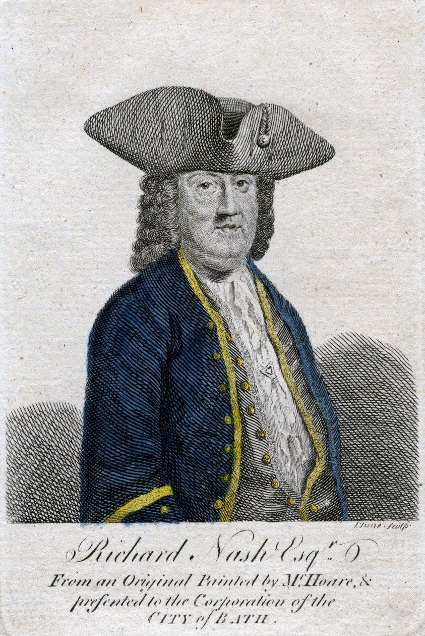 Richard Beau Nash, britischer Dandy, 18. Jahrhundert von John June