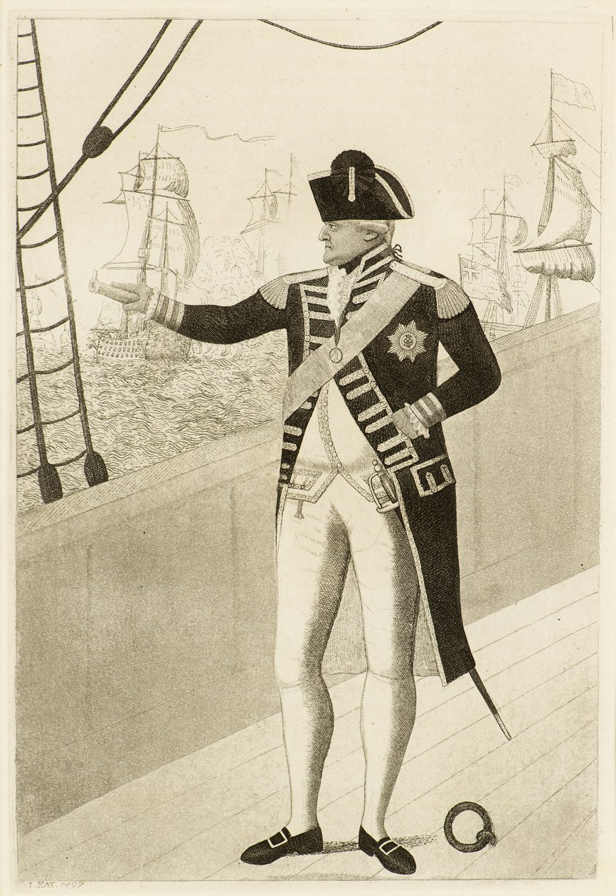 Admiral Duncan auf dem Achterdeck von John Kay