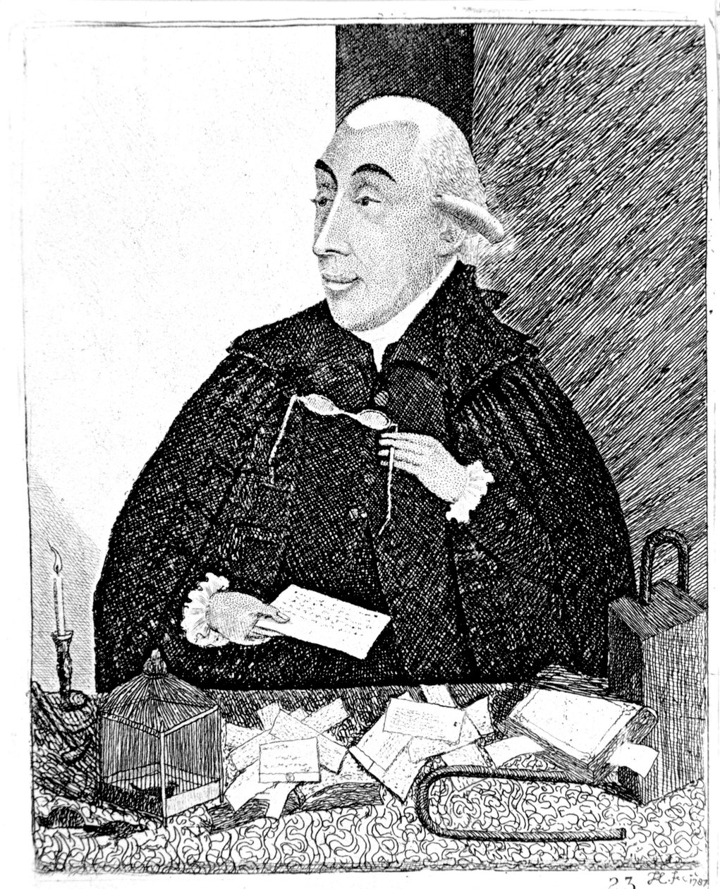Joseph Black, schottischer Chemiker, 1787 von John Kay