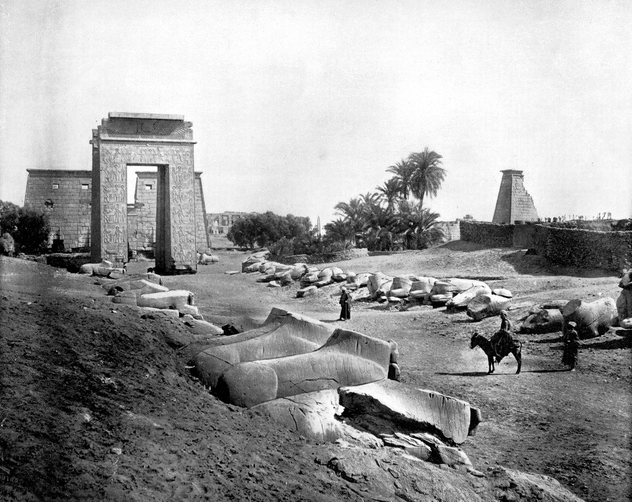 Allee der Sphinxe, Karnak, Ägypten von John L. Stoddard