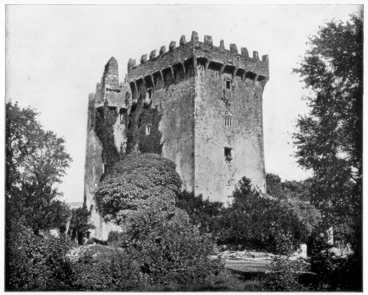 Burg Blarney, Irland, 19. Jahrhundert von John L. Stoddard