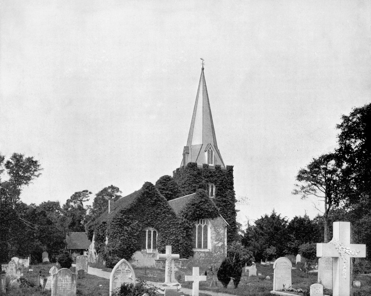 Kirchhof von Stoke-Pogis, England, 1893 von John L. Stoddard