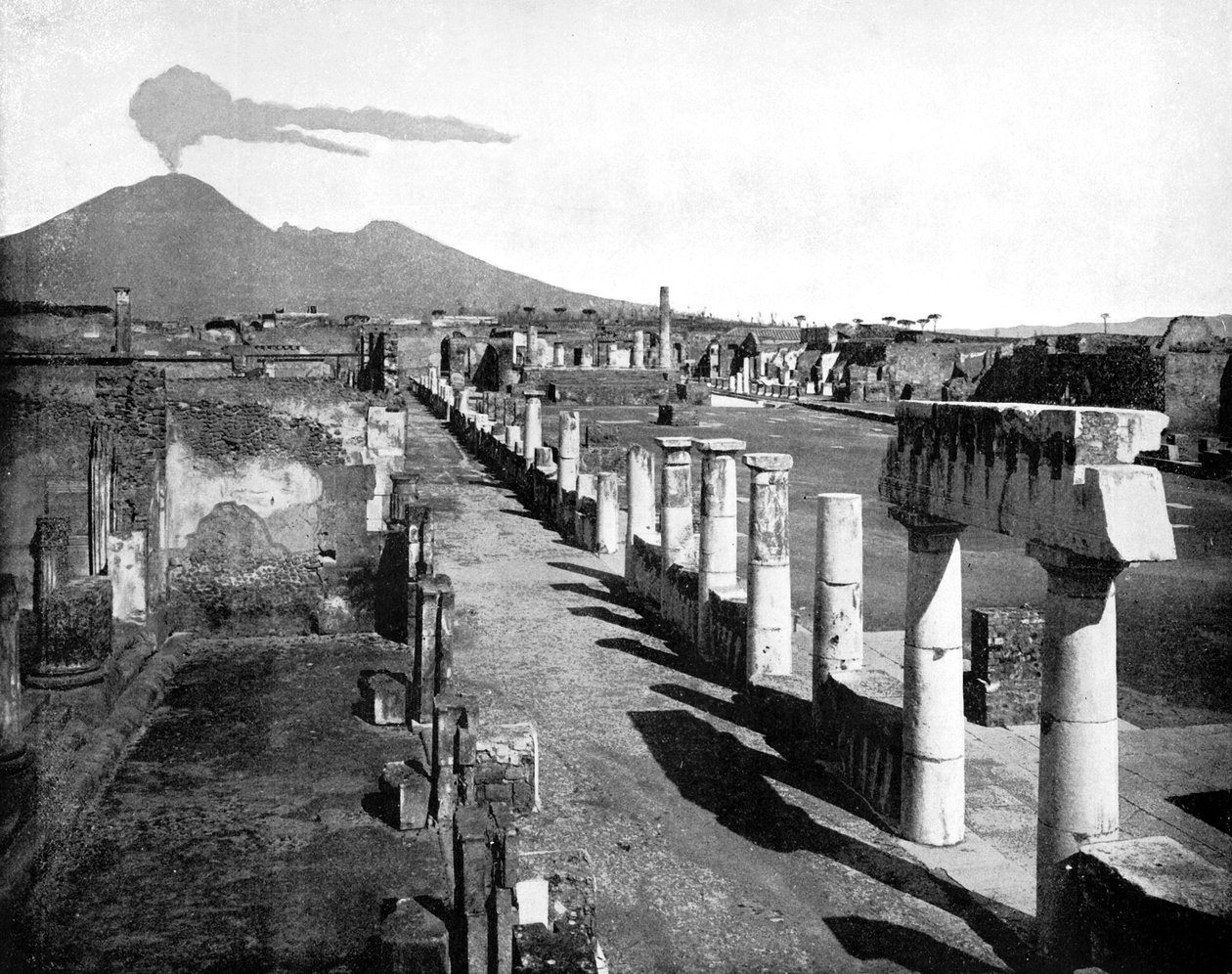 Das Forum, Pompeji, Italien, 1893 von John L. Stoddard