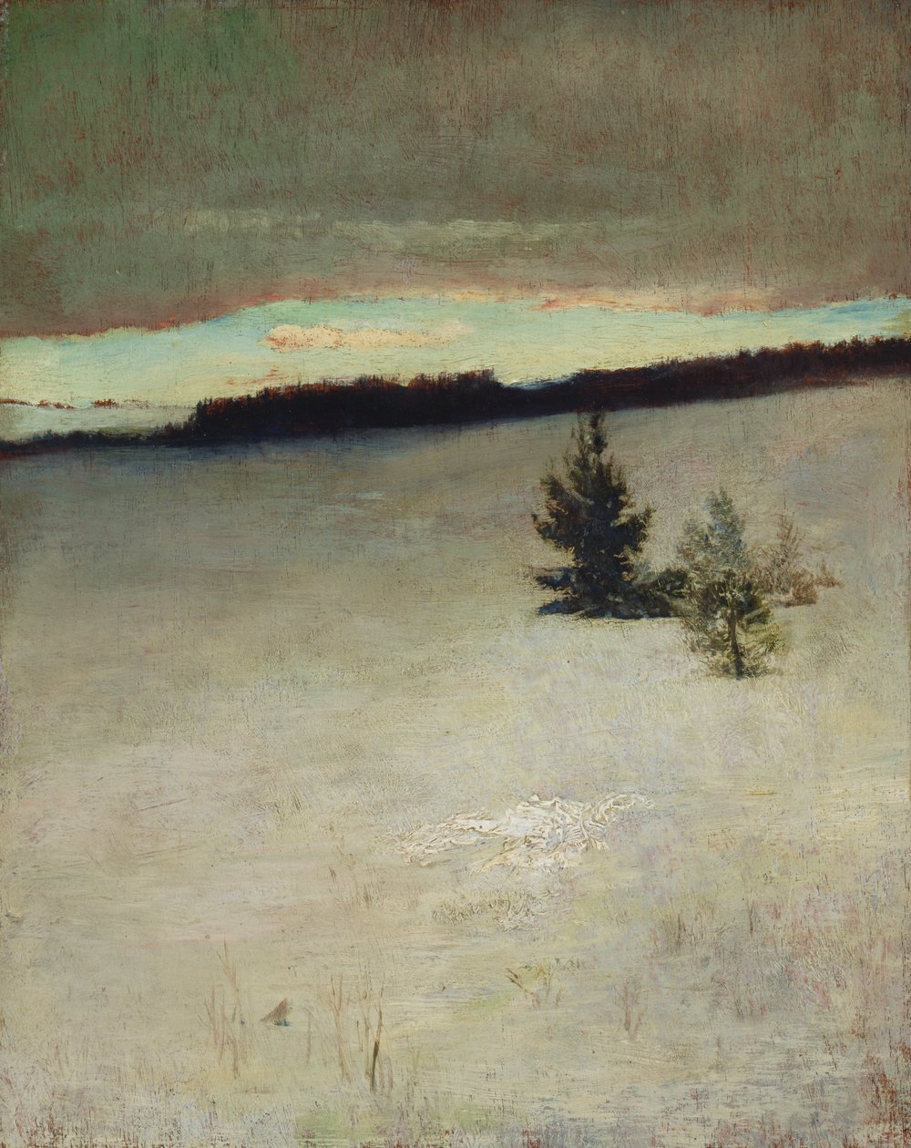 Schneefeld, Morgen, Roxbury von John La Farge