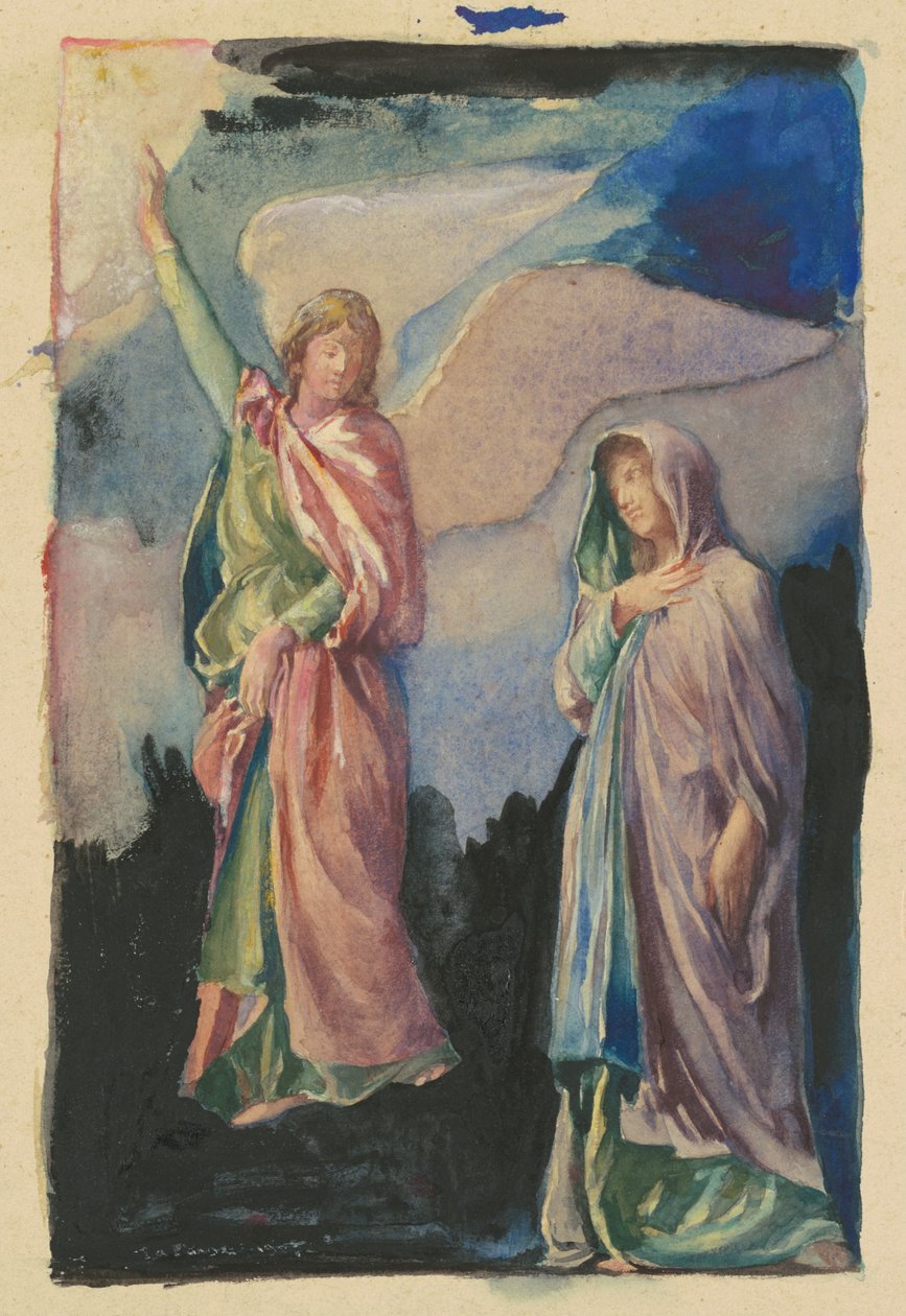 Studie für "Glaube" und "Hoffnung" von John La Farge