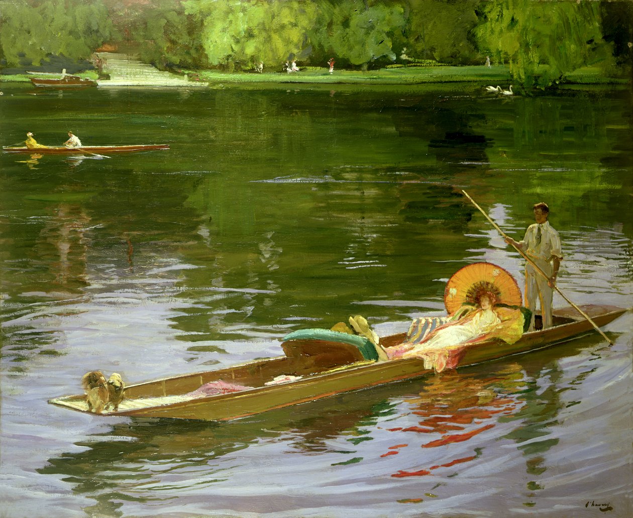 Bootsszene in Maidenhead von John Lavery