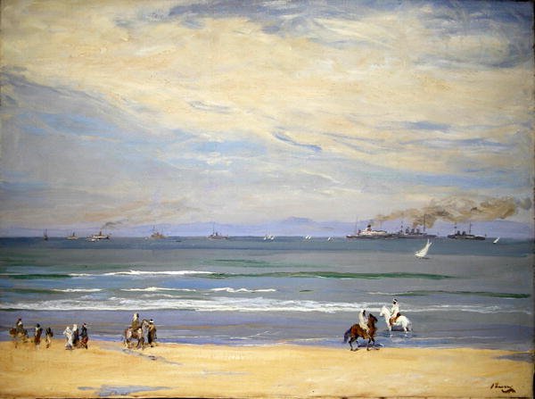 Französische Kanonenboote, Tangier Bay von John Lavery