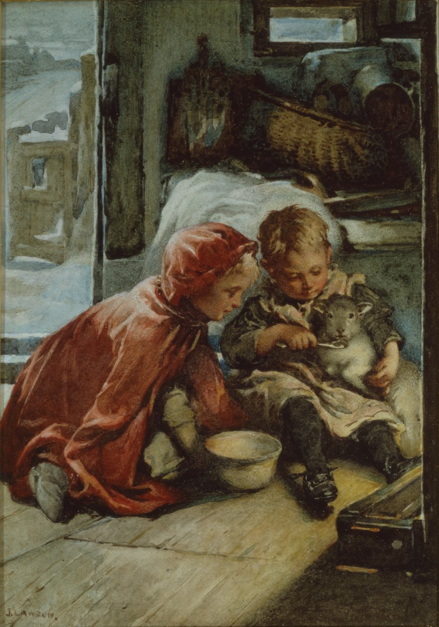Das Lamm füttern von John Lawson