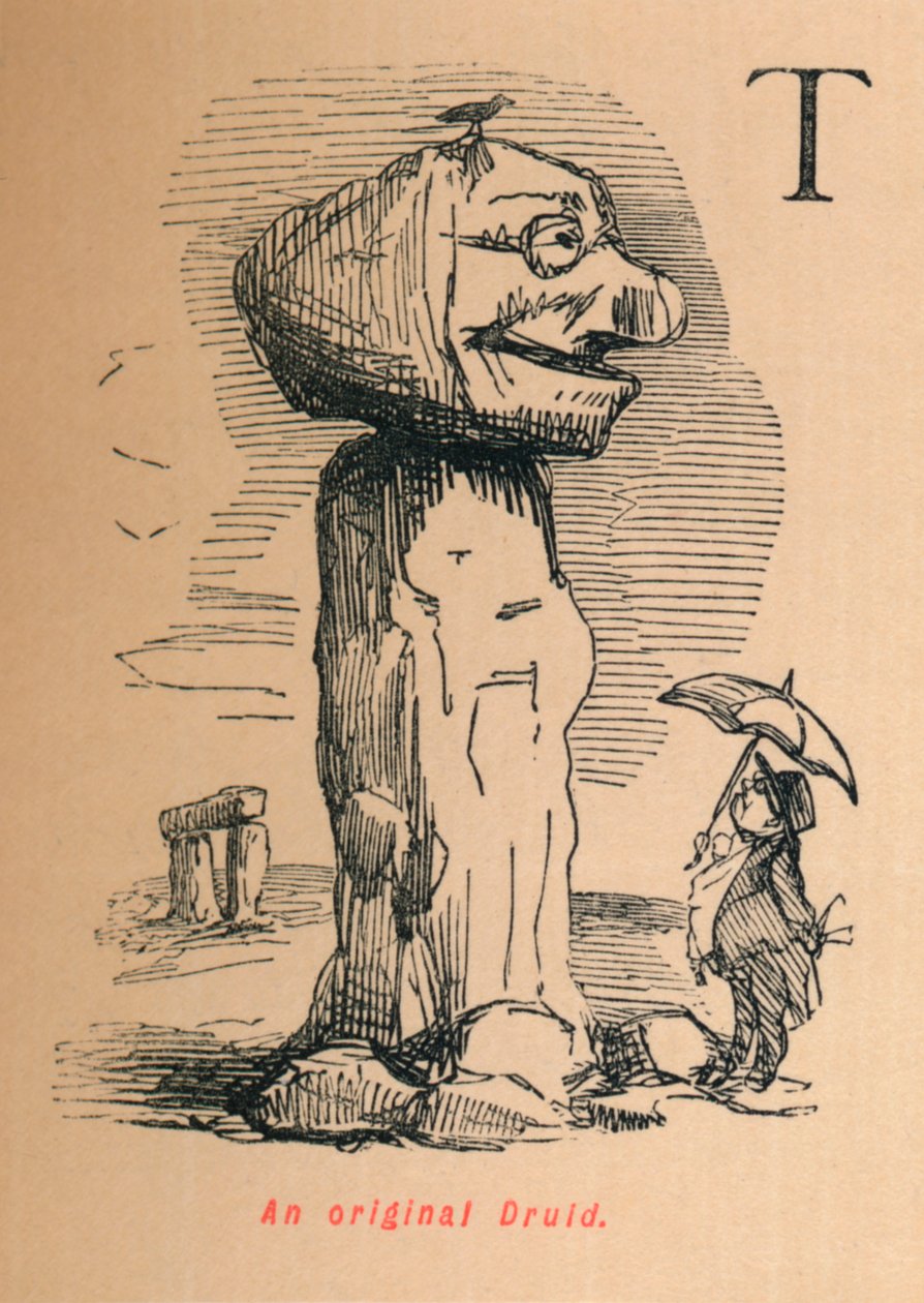 Ein originaler Druide, um 1860 von John Leech