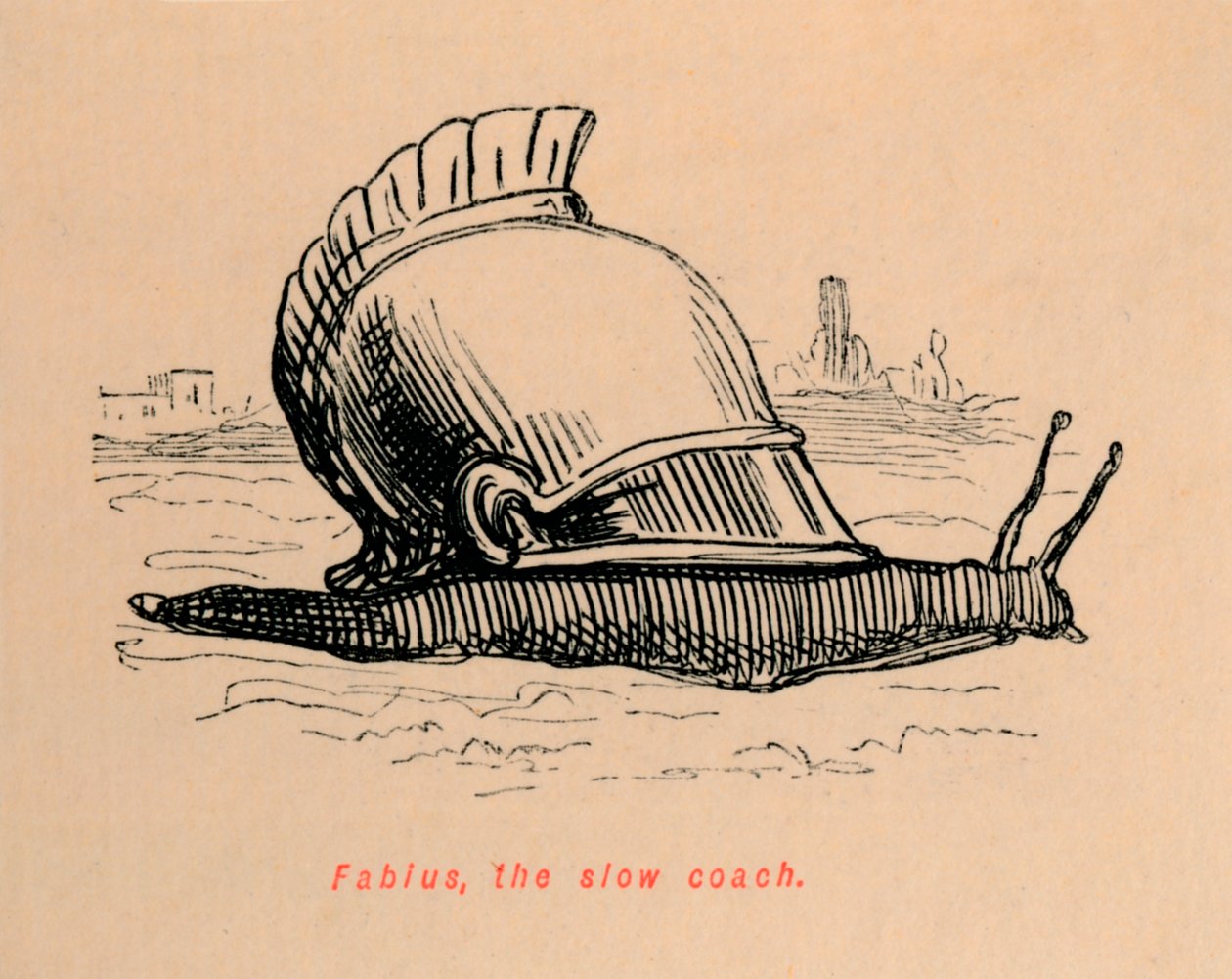 Fabius, der Langsamfahrer, 1852 von John Leech