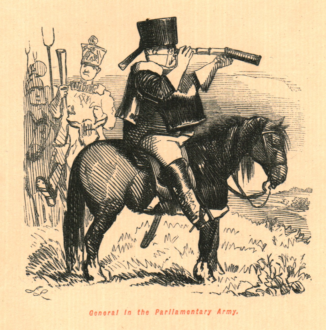 General in der Parlamentsarmee, 1897 von John Leech